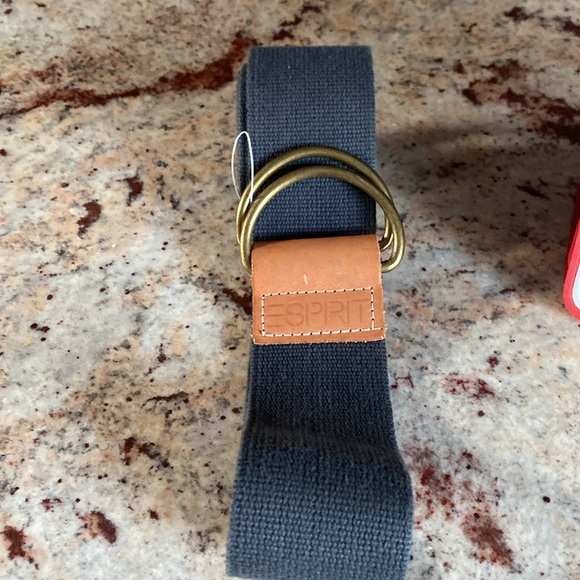 ESPRIT BELT IN CANVAS LEATHER AND METAL. - Picture 2 of 7